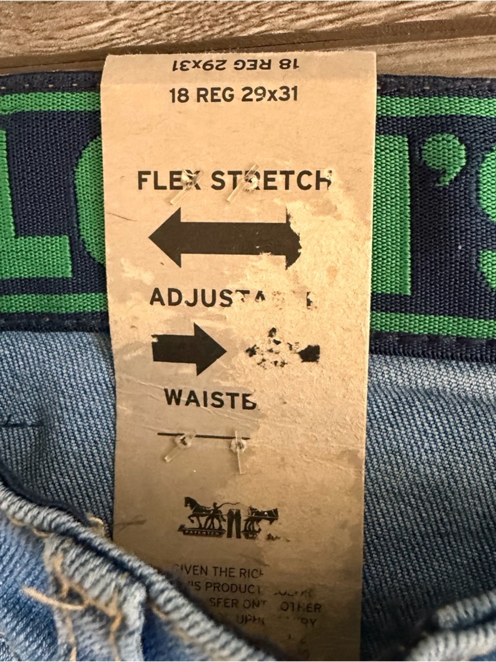 Levi's 511 Slim Fit Light Blue Straight Jeans - Boys - Size 18 - Picture 3 of 8